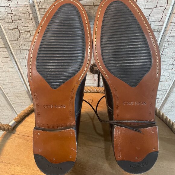 Cole Haan Black Leather Men's Boots - Picture 5 of 6